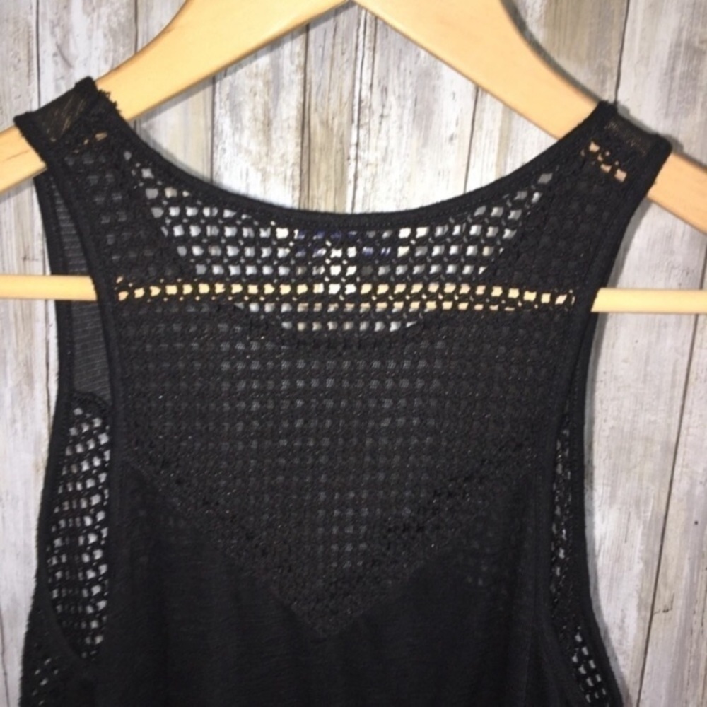 American Eagle Black Mesh Tank - Picture 5 of 5